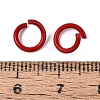 Spray Painted Iron Open Jump Rings IFIN-T017-04B-16-2