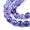 Dyed Natural White Jade Beads Strands G-T138-6mm-210-4-3