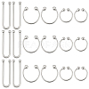 18Pcs 3 Styles U Shape Alloy Bikini Clips Buckles AJEW-PH0006-72-1