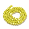 Electroplate Opaque Glass Beads Strands EGLA-A035-P4mm-A04-2