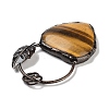 Natural Tiger Eye Heart Big Pendants G-A221-05E-2