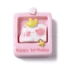 Cat Birthday Party Theme Opaque Resin Decoden Cabochons RESI-B019-03A-1