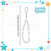 Opalite Chips Beaded Chain Mobile Straps FIND-WH0135-07A-2