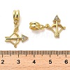 Rack Plating Brass Micro Pave Cubic Zirconia Charms KK-S398-02A-3