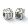Tarnish Resistant 304 Stainless Steel European Beads STAS-H145-01U-P-1