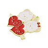 Valentine's Day Alloy Enamel Pendants ENAM-Z015-03G-06-2