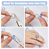 1Pc Oval Prong Ring Settings FIND-DC0006-66-4