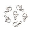 Tarnish Resistant 316 Stainless Steel Lobster Claw Clasps X-316-FL12A-1