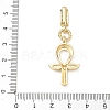 Easter Brass Micro Pave Cubic Zirconia Pendants LS-KK-F939-02C-G-3