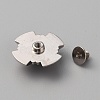 Zinc Alloy & Resin Coin Screw Rivets FIND-WH0110-630P-04-2