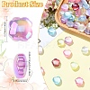 30Pcs 3 Styles UV Plating Resin Beads RESI-YW0005-80-3