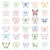 PVC Self Adhesive Butterfly Sticker Labels STIC-PW0015-13-3