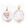 Natural Cultured Freshwater Pearl Pendants PEAR-E013-22-3