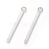 Tarnish Resistant 304 Stainless Steel Bar Pendants X-STAS-P186-05P-18mm-1