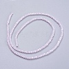 Electroplate Glass Beads Strands GLAA-F078-FR21-2