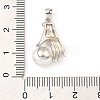 Rhodium Plated 925 Sterling Silver Pendants STER-Z003-02P-3