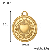 304 Stainless Steel Pendants STAS-OY005-60G-2