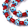 Handmade Lampwork Beads Strands LAMP-N024-09H-4