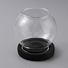 Rondelle Glass Candle Holder DJEW-WH0043-13B-1