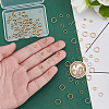100Pcs 4 Colors Brass Split Rings KK-PH0013-19-3