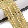 Baking Paint Crackle Glass Bead Strands DGLA-R053-04F-5