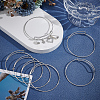 15Pcs Stainless Steel Adjustable Bangle Making BJEW-UN0001-64MS-2