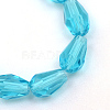 Transparent Glass Bead Strands GLAA-R168-8x11-01C-2