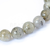 Natural Labradorite Round Bead Strands X-G-E334-6mm-19-2