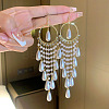 Alloy Crystal Rhinestone Chandelier Earrings EJEW-G439-02G-1