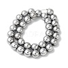 Electroplated Synthetic Magnetic Hematite Beads Strands G-I364-K01-05-2