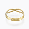 Adjustable Brass Finger Rings RJEW-F086-01G-2