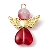 Mixed Color Glass Beaded Pendant PALLOY-JF02272-01-2