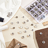 Removable Zinc Alloy Snap Button Sets TOOL-WH0059-126A-4