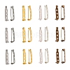 100Pcs 4 Colors Iron Brooch Findings IFIN-CJ0001-55-4