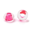 Transparent Acrylic European Beads TACR-P009-C01-11-2