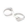 Brass Ring Stud Earrings EJEW-Q811-01P-2