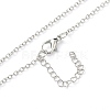 Luminous Alloy Locket Pendant Necklaces NJEW-F284-08A-4