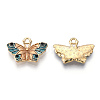 Alloy Enamel Pendants ENAM-N055-014F-NR-3