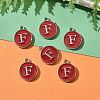 Platinum Plated Alloy Enamel Charms LS-ENAM-S118-03F-P-5
