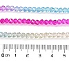 Transparent Painted Glass Beads Strands X1-DGLA-A034-T3mm-A14-3