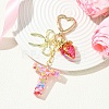 Alloy & Resin Pendant Decorations HJEW-YW00401-06-2