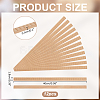 Rectangle Pattern Beech Wood Ceiling Molding AJEW-WH0481-43-2