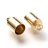 Brass Cord Ends KK-H759-41F-G-2