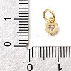 Brass Cubic Zirconia Charms KK-G554-02C-01-3
