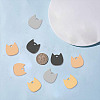 SUNNYCLUE 16Pcs 4 Colors 304 Stainless Steel Laser Cut Charms STAS-SC0003-38-5