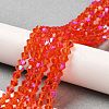 Transparent Electroplate Glass Beads Strands LS-GLAA-F029-2mm-D14-4