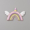 PVC Plastic Cabochons SIL-WH0019-15H-1