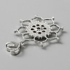 Alloy Hang Snap Base Pendants FIND-WH0145-69-2