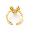 Brass Letter Open Cuff Rings for Women RJEW-G313-01V-G-3