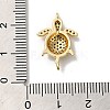 Rack Plating Brass Micro Pave Colorful Cubic Zirconia Connector Charms KK-K377-33G-3